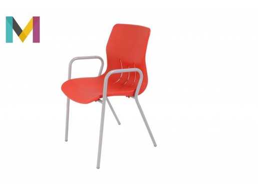 SANDALYE METAL AYAKLI PLASTİK OTURAKLI