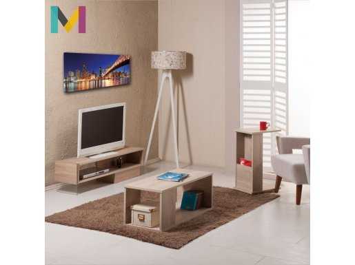 DEKORBİ GLASSİ MEŞE 3LÜ ODA SETİ